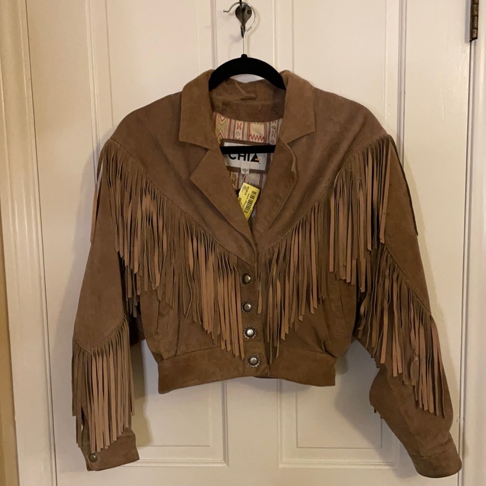 Vintage Fringe Suede Jacket